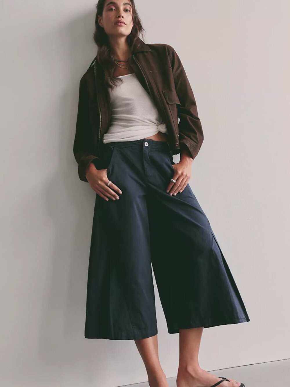 Two Step Crop Chino Pants